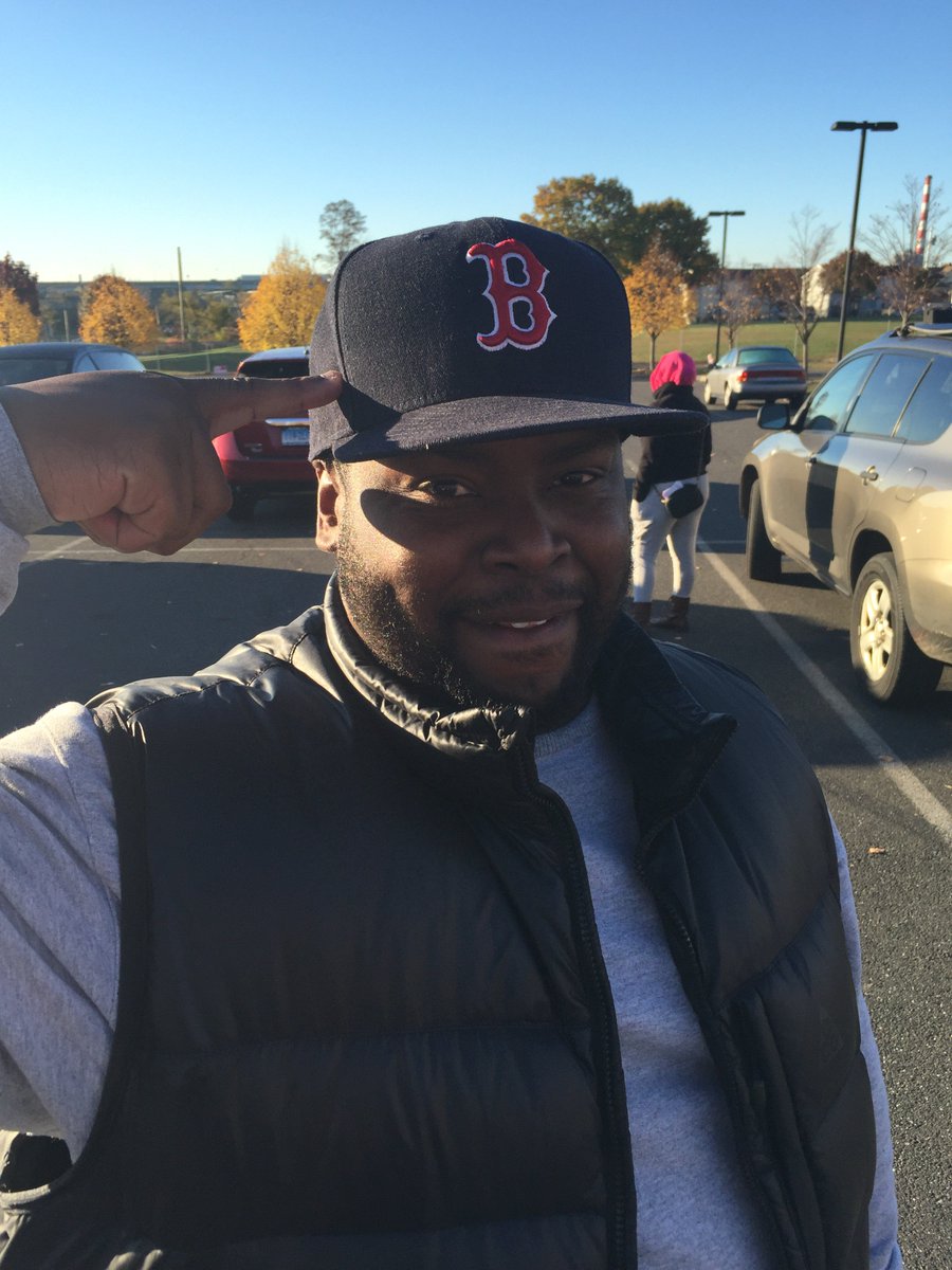 Maurice Nelson of <a href="/FosterForBPT/">Mary-Jane Foster</a> — and #RedSoxNation, too. New England’s finest. Next year for the Series. #VoteRowG