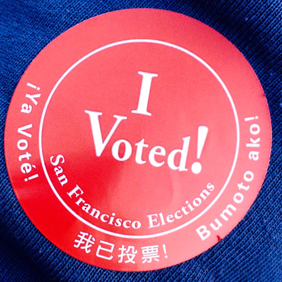 ¡Ya Voté! Y'all should too. Exercise the right.