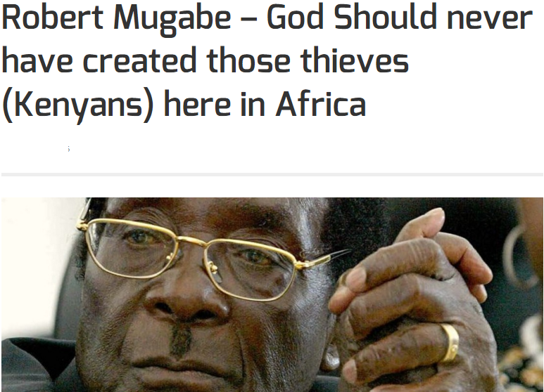 ProfNanguti's tweet photo. Mugabe ..... #SomeOneTellMugabe he is just an evolving chimpanzee. https://t.co/ZSqtBVY5AP