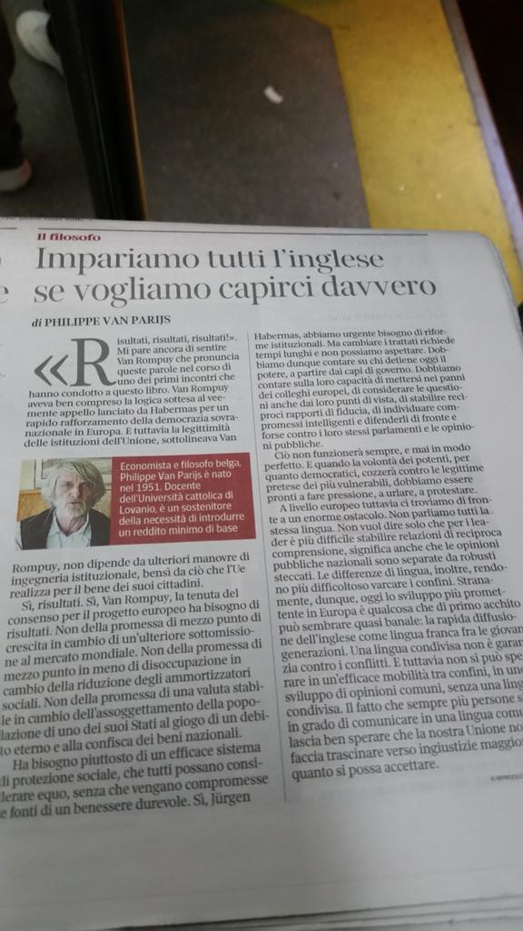 gorghina71's tweet photo. L'#Europa non funziona? È colpa nostra che non parliamo l'inglese. Cit. Philippe #VanParijs #lalettura @PgGrilli https://t.co/aAXaVJBGSP