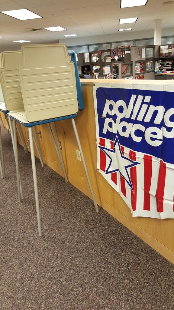 Vazzano2015's tweet photo. Be sure to get to a polling place (S.S. IMC) and vote! Every vote counts! https://t.co/ReqAT0KLB1