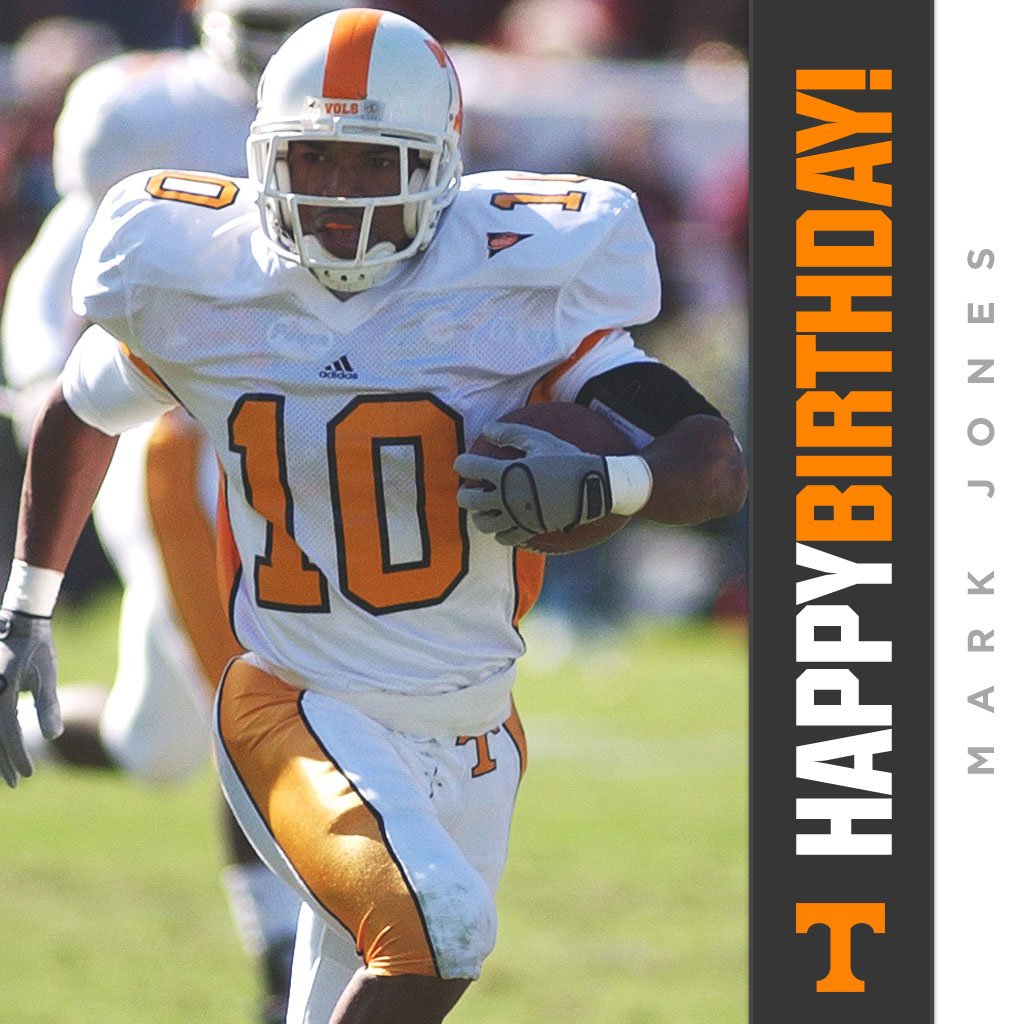 Happy birthday to and former Tennessee WR and return specialist, Mark Jones!   