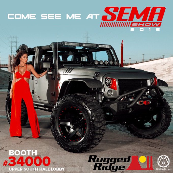 Come see me this week @semashow having a meet n greet @ruggedridge.I'll  have my custom Jeep on display