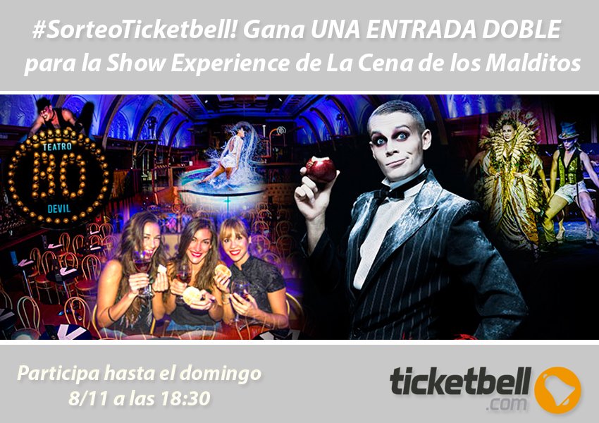 Te invitamos a #LaCenaDeLosMalditos en <a href="/TeatroBodevil/">Bodevil</a> el 13/11!  #sorteo

1. Haz Follow
2. Haz RT
