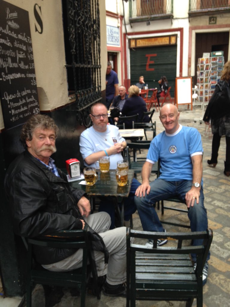 howard_burr's tweet photo. Great day out in Sevilla now for the match, come on City 👕⚽️ @ReddishBlues @mcfcsupportersc @MCFC https://t.co/TIazupXFYq