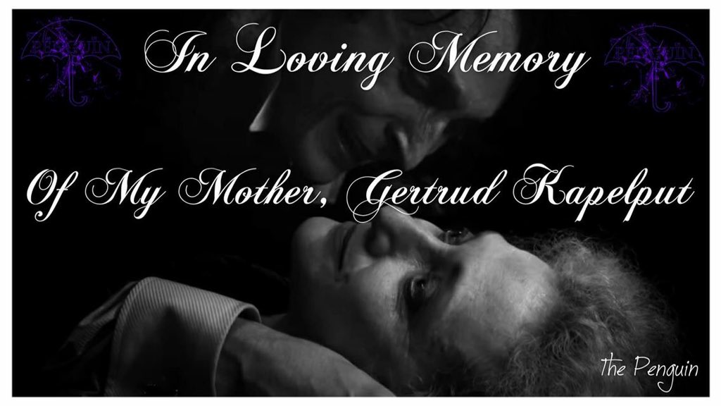 @robinlordtaylor Made this for my The Penguin FB page, Carol Kane did an amazing job as your mom! Love he 😭😭 RIP 💔💔