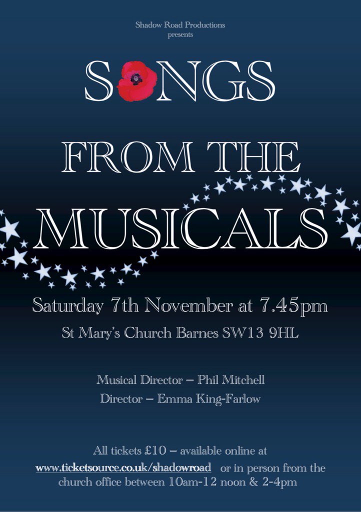 ekingfarlow's tweet photo. @WWTLondon @BarnesCommAssoc A fantastic night's entertainment in a good cause! 7.45pm Sat 7th @ St Mary's #Barnes 🎭🎶 https://t.co/RvbJBVXTsz