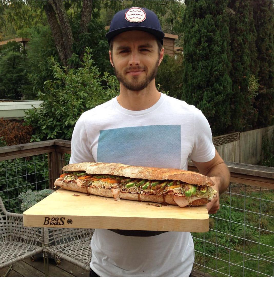 iLeoni's tweet photo. Nick Kasimatis, our man in San Rafael, shows his handiwork on #NationalSandwichDay. #PulpFictionReference #Petaluma https://t.co/pVtgep2IMh