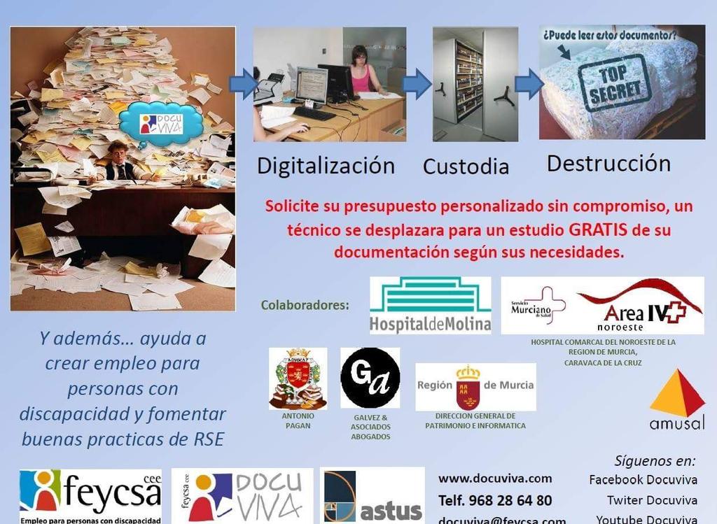 DOCUVIVA's tweet photo. Apostar por este servicio fue un reto pero 4 años después los clientes yresultados nos avalan. Ayúdanos haciendo RT https://t.co/iH7pHR89K8