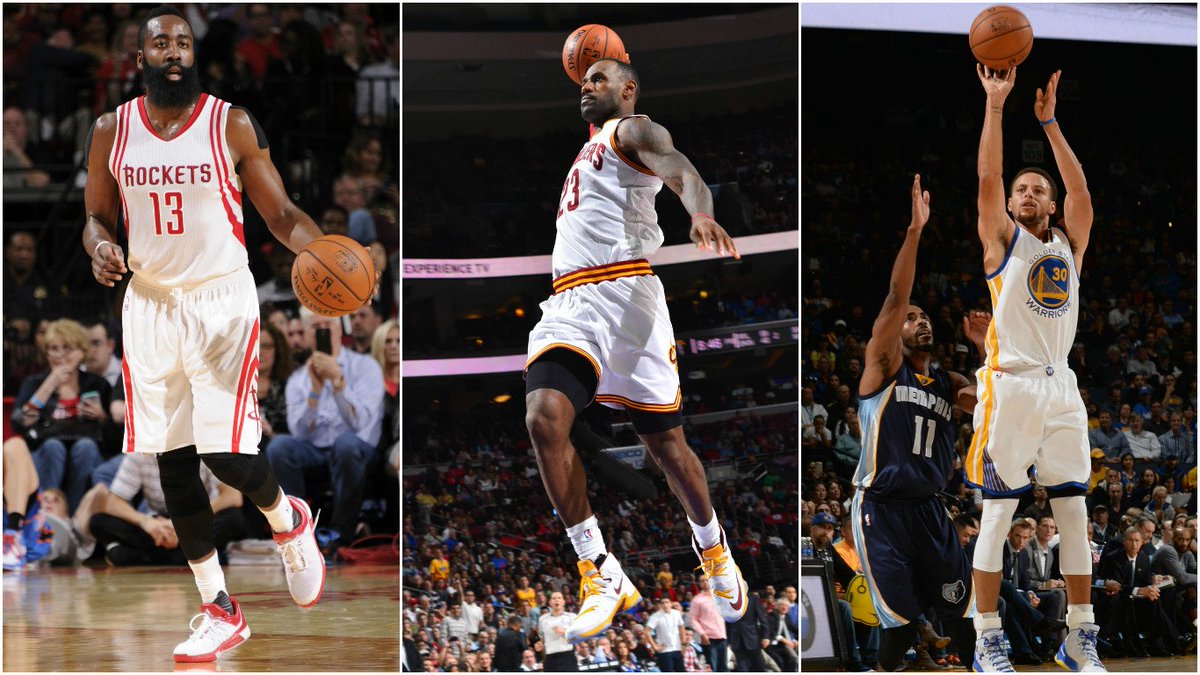 NBA's tweet photo. Superstars take over as 14 teams hit the floor Monday night: https://t.co/5RBWaoMaRP https://t.co/NvKV95WOqk