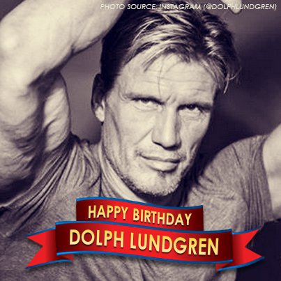 Happy birthday to actor and Clemson grad Dolph Lundgren, famous for his roles in Rocky IV and The Expendables! 