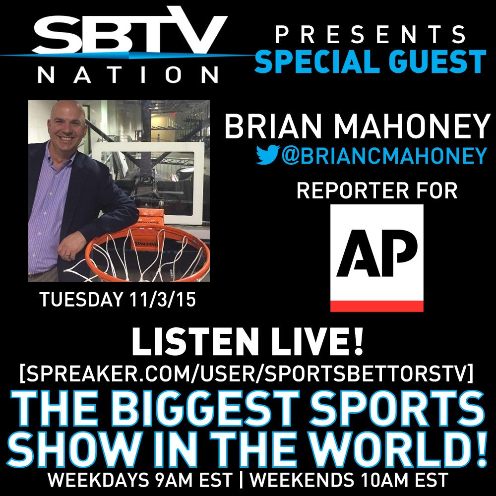SBTVNation's tweet photo. ***RETWEET &amp; LISTEN NOW***

#SPORTS RADIO LIVE

CLICK HERE: https://t.co/eNplUO5CPr

#NBA #MLB #NFL #NHL https://t.co/z7JsYbqhUS