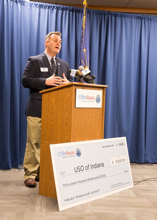 waterfurnace's tweet photo. WaterFurnace is incredibly proud to donate $37,000 to the USO of Indiana! @USOofIndiana https://t.co/ShPQ9otwpJ