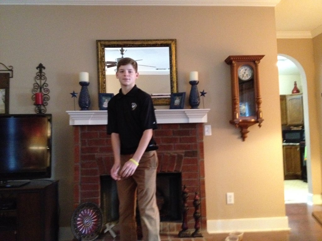 jeffhughes4lsu's tweet image. Micah on his first basketball game day of the the season. #GoJackets #JacketNation