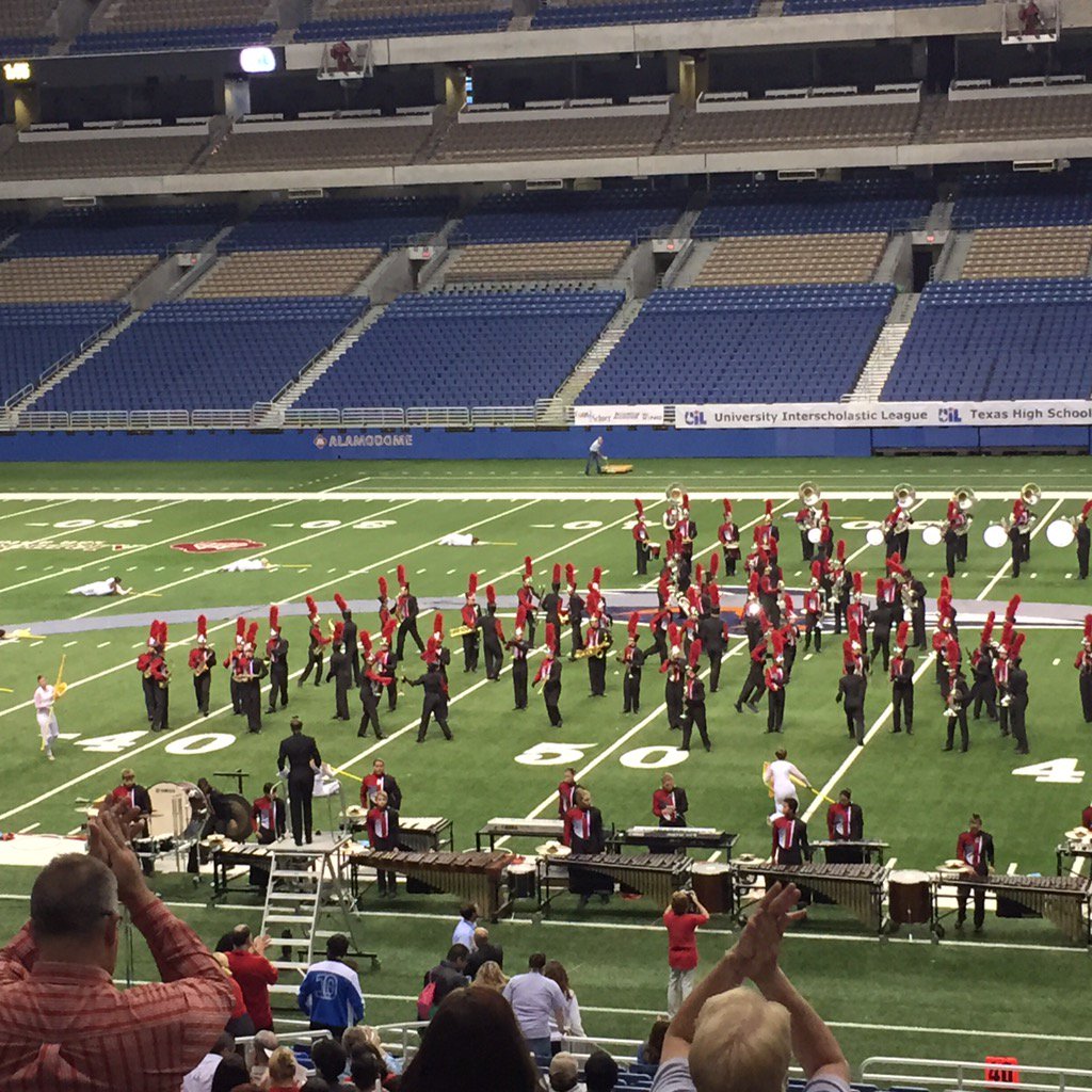 THS marching band did an outstanding job in the Alamodome at the state marching contest