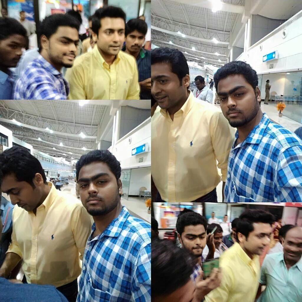 calicut_sfc's tweet photo. Exclusive : @Suriya_offl at Madurai airport today 😍👌

❤ #HandsomeHunk #Suriya ❤ https://t.co/y22SHHh2mp