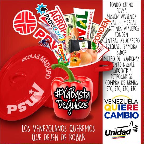 LuisSomaza's tweet photo. Maduro y su combo hacen mercado fuera de Vzla y en $$. Mientras que el pueblo está pasando hambre  #YaBastaDeGuisos https://t.co/akTWS7m2Bi