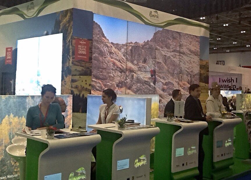 ChrisChaplow's tweet photo. @AndreaGherasim photos of the Romania stand for you. Greetings from #WTM15 https://t.co/GjR6VWQsvQ
