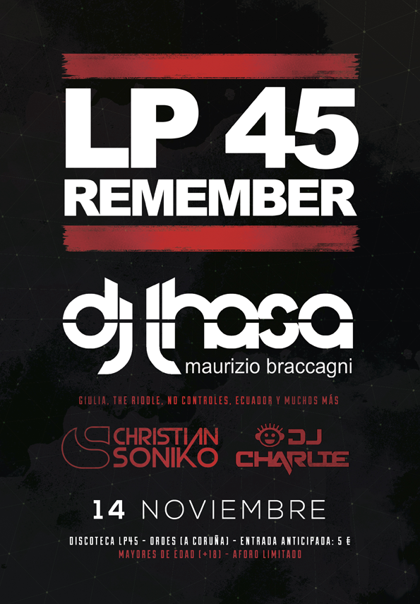 movidadeordes's tweet photo. 14 de Noviembre: #LP45REMEMBER
¡¡ DJ LHASA !! https://t.co/MGHpyP5Bx4