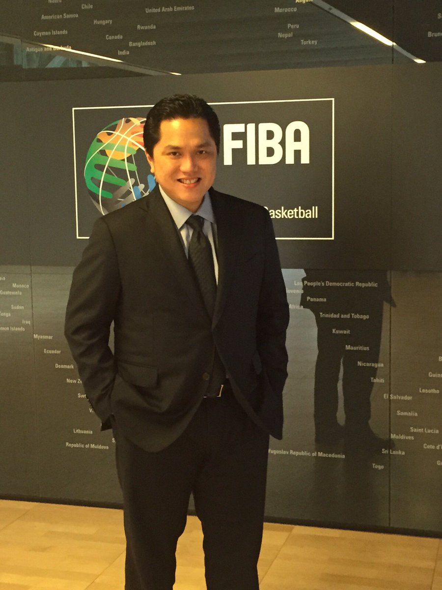 Il Presidente Thohir oggi in Federazione Internazionale Basket (FIBA) per la riunione del comitato esecutivo #FCIM