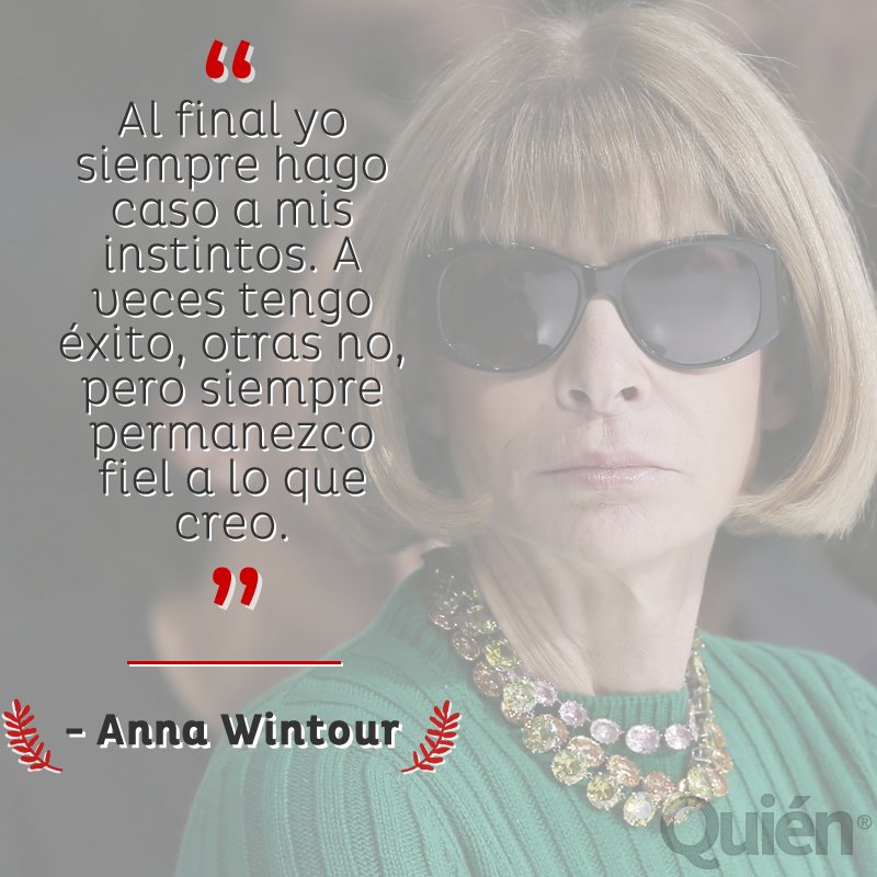  Hoy cumple 66 años Anna Wintour, happy birthday! 