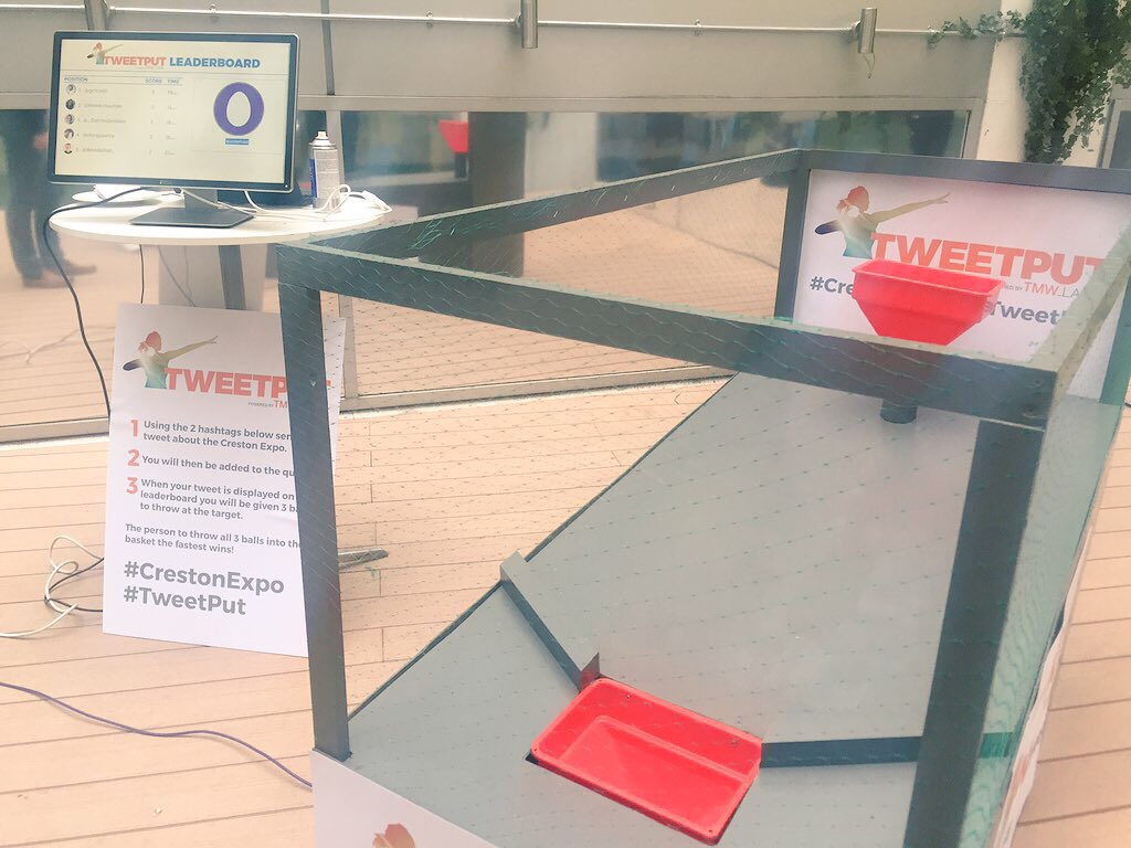 SophieMindell's tweet photo. Playing ball games at work today... #CrestonExpo #TweetPut https://t.co/dlbEqX40Ic