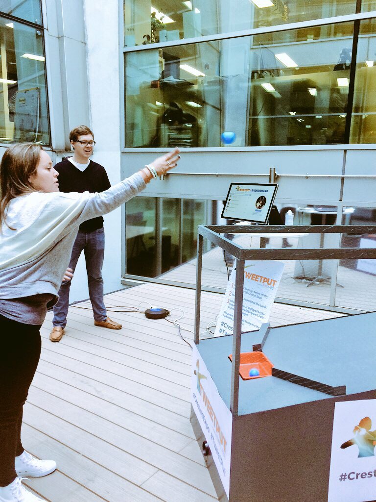 Ruthpeck's tweet photo. Fun and games at #CrestonExpo Time for @TMWSocial to win ๐ #TweetPut https://t.co/hHzvuIDFoe