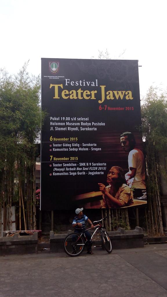 Monggo meriahkan Festival Teater Jawa, 6-7 November 2015 di Museum Radya Pustaka