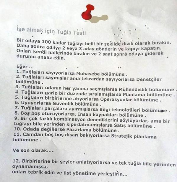 HergunYeniBilg's tweet photo. İşe Alma Testi:) https://t.co/UWeDUyRroO