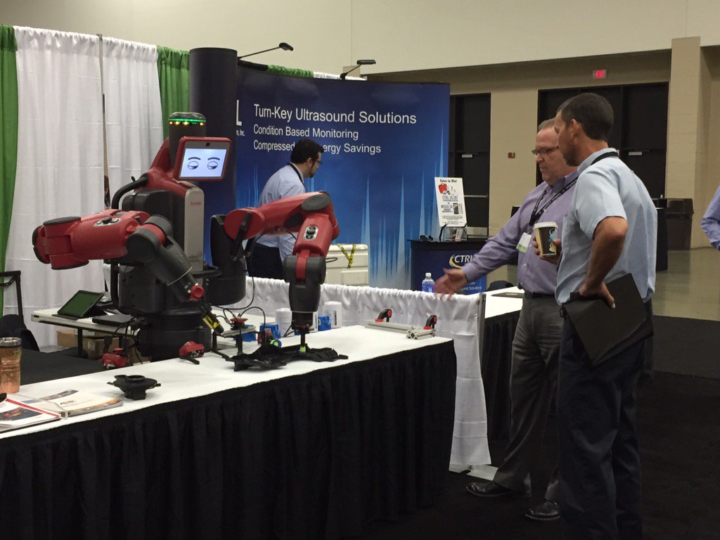 maps_conference's tweet photo. Come see Baxter in the @AirHydroPower booth @maps_conference #MAPS2015 https://t.co/XTWt2fSYN1