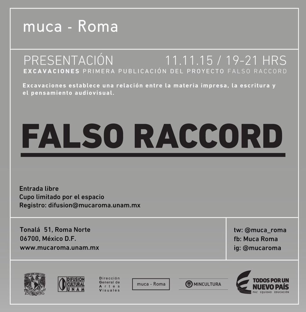 Muca_Roma's tweet photo. El primer número de la revista @falsoraccord se desarrolló en @SOMAmexico aparta la fecha de la presentación https://t.co/bc83t0mJ5E