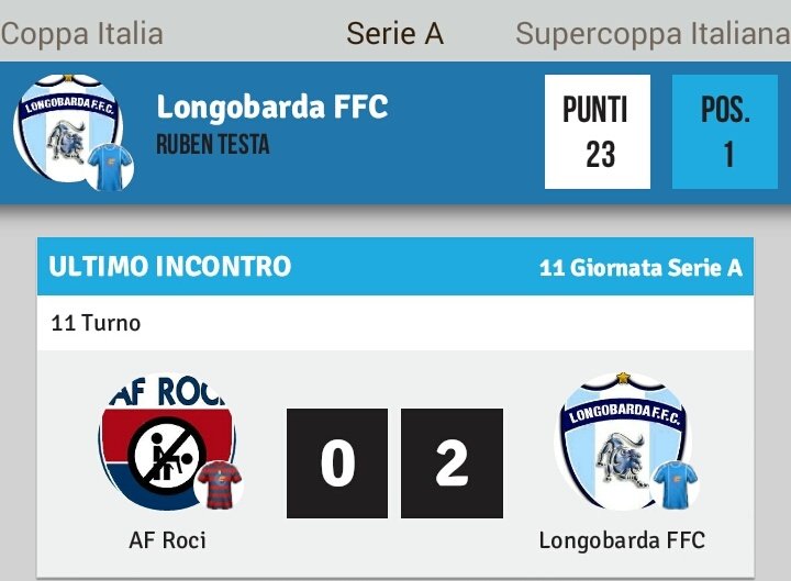 LONGOBARDAFFC's tweet photo. Altra grande prestazione, altra grande vittoria... #FinoAllaFine #fantacalcio @fantagazzetta @FANTAUNDICI https://t.co/94nnrLnV4B