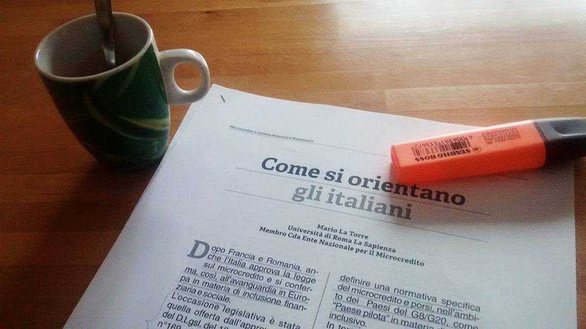 FBartucca's tweet photo. io mi oriento col caffè ma comunque l'Italia è il 3° Paese in Europa a dotarsi di una normativa per il #microcredito https://t.co/Ht8VqxdolQ