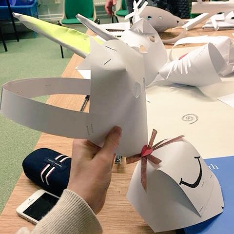 Lucy_Hall12's tweet photo. Making 3D masks in design and technology to tell the story of Sampo Lappellil 🎭 #ysjprimed @schoolhousegall https://t.co/SXUVmyXfjK
