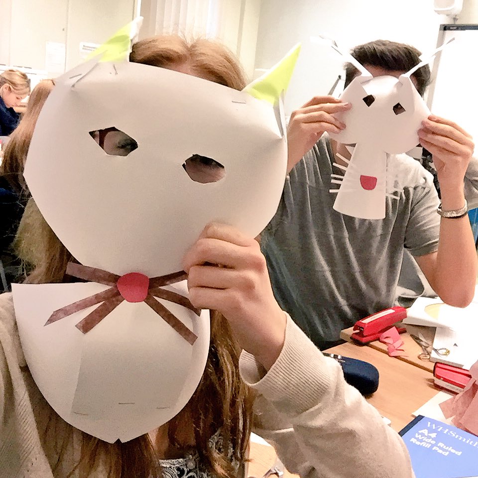 Lucy_Hall12's tweet photo. Making 3D masks in design and technology to tell the story of Sampo Lappellil 🎭 #ysjprimed @schoolhousegall https://t.co/SXUVmyXfjK