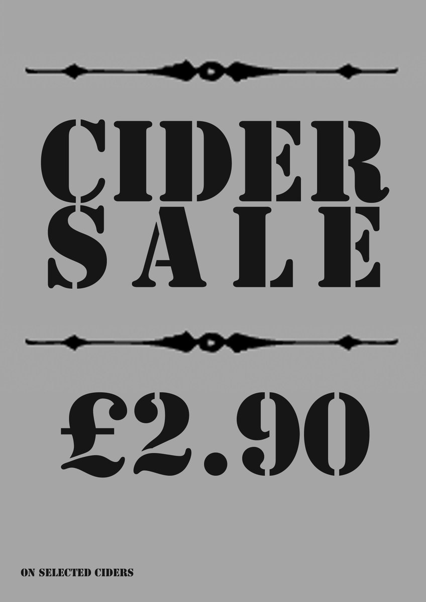 TheCardinalsHat's tweet photo. CIDER SALE!! We have a range of trad ciders for sale this weekend - £2.90 per pint! #ciderfest #autumnalfun https://t.co/pjEww2lsUM