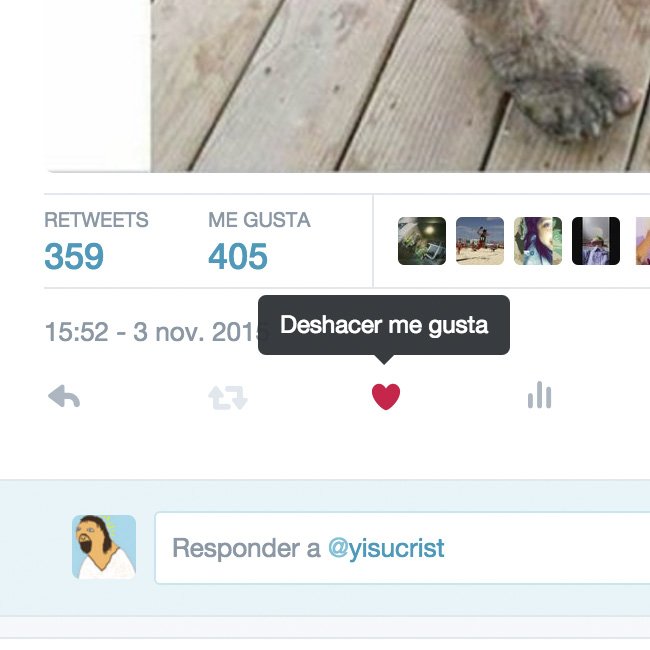 yisucrist's tweet photo. k coño t pasa tuiter? ahora los favoritos son me gustas. #DEPfavoritos https://t.co/FGZlaycHjU