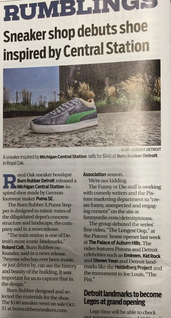 DennisArcherJr's tweet photo. Inspired collaboration @BurnRubber @rickwlms @PUMA @distinctlife @deanmbrody https://t.co/lw6AZ77CUO