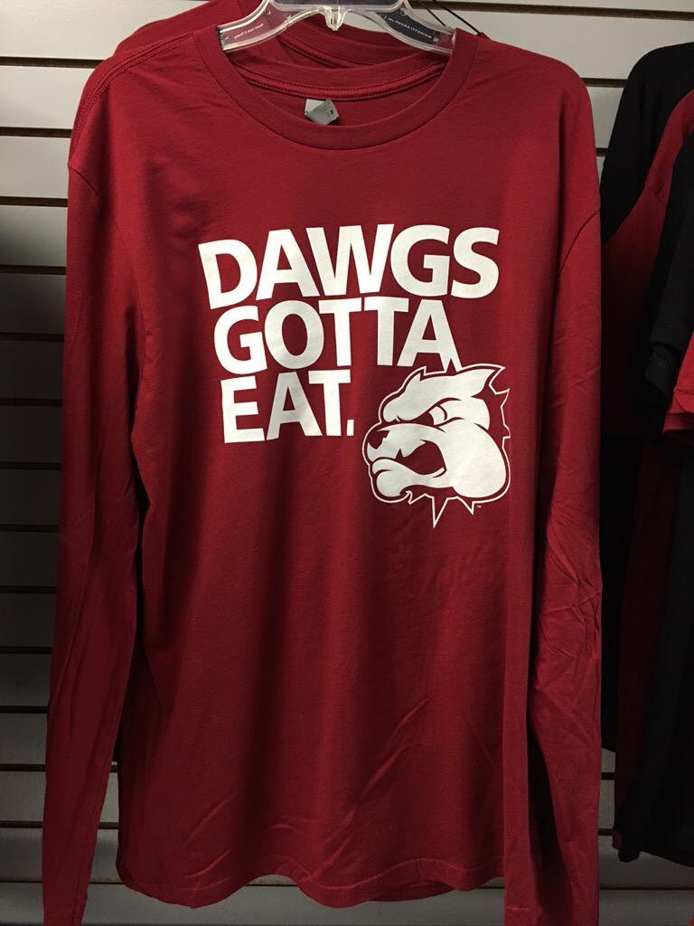 TheMagnoliaBark's tweet photo. This week only get your NEW Dawgs Gotta Eat Long Sleeve for only $15 for the game on Friday! @themagnoliahigh https://t.co/jNowo6uxsw