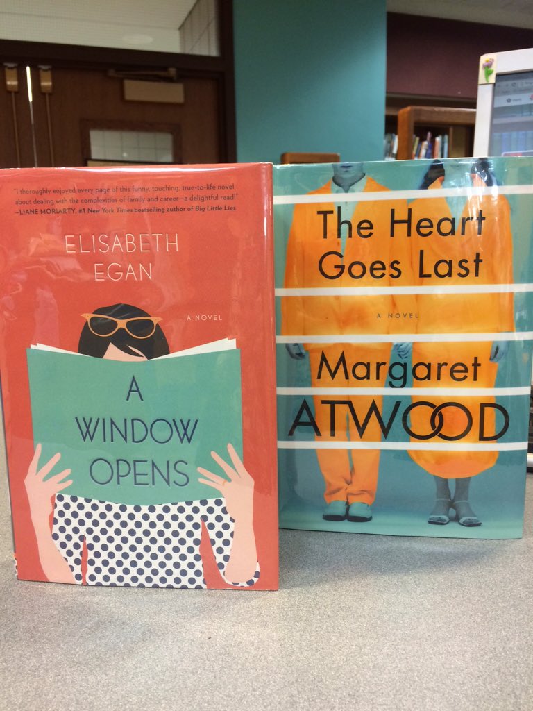 hslibrarylady's tweet photo. I've been waiting for both of these! #READ @MargaretAtwood @LizEgan #perksofbeingalibrarian https://t.co/6fD7aec6Au