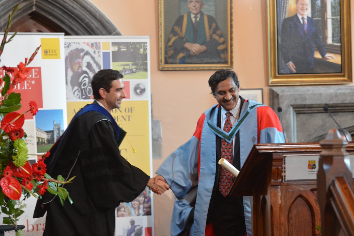 UCC's tweet photo. More great photos by @mikemacphoto of the honorary conferrings on George #Boole Day at UCC: https://t.co/87lIkWeaZb https://t.co/u7Af5koGV5