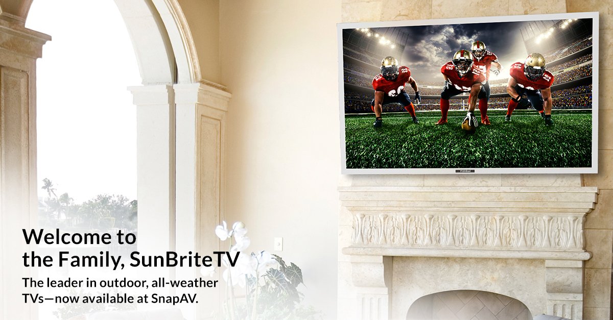 Snap_One_'s tweet photo. They’re here! Shop @SunBriteTV products with dealer-direct pricing & free shipping: https://t.co/Ogyx4kSABn https://t.co/TYqiY8PkB8