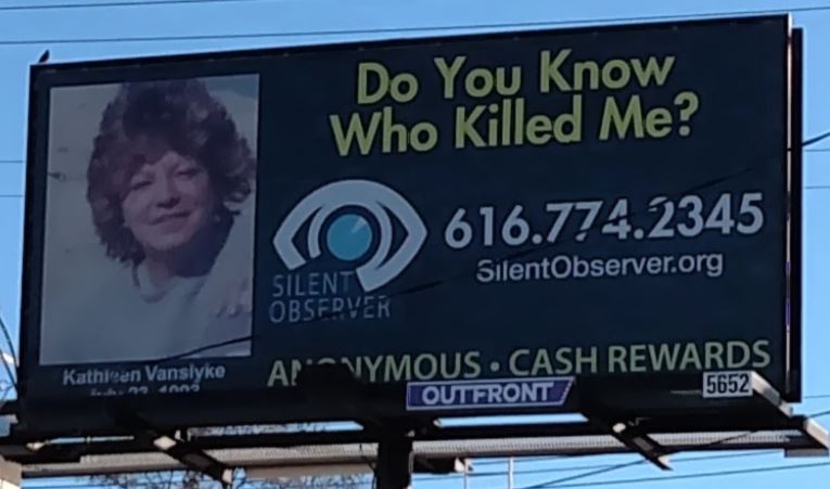 Look for our new billboard @ Burton and Eastern, we are trying to reach locals with information about a 1993 murder.