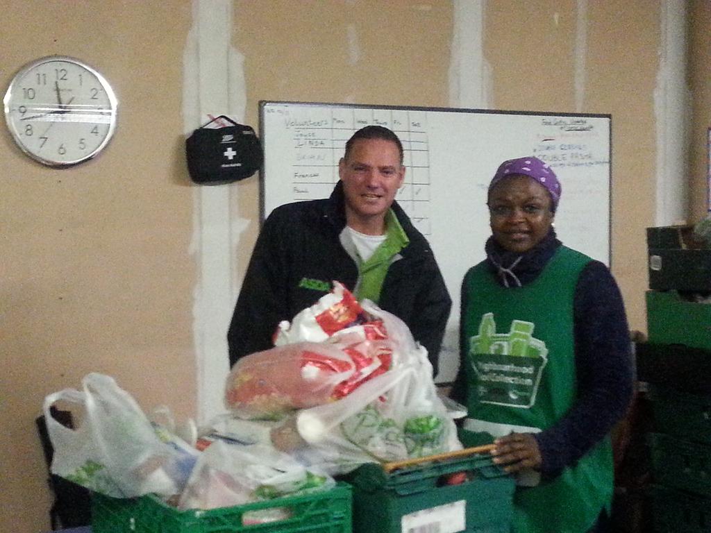 Asda barking takes down the food to barking food bank that customers donate in store