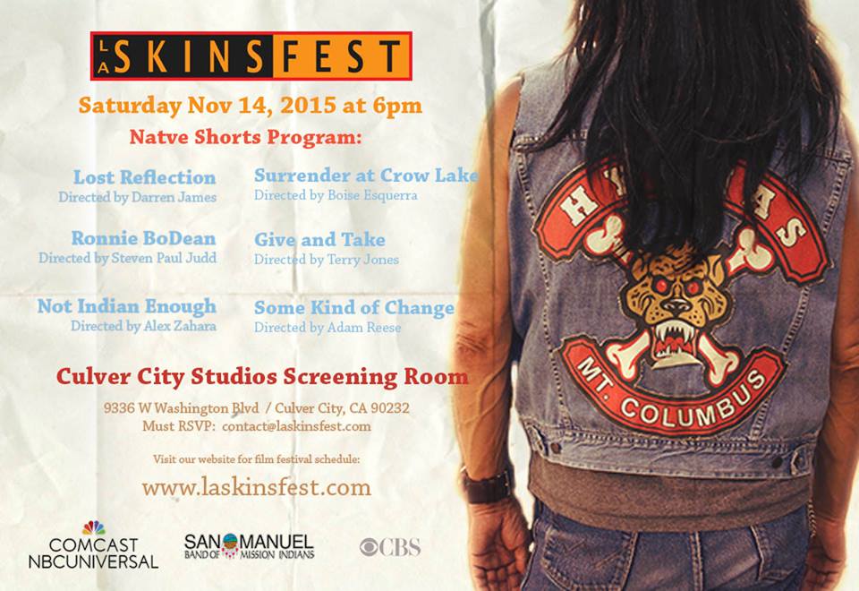 Native Short Film screening <a href="/LASKINSFEST/">LA SKINS FEST</a> @WesleyStudi <a href="/sagaftra/">SAG-AFTRA</a> <a href="/powwows/">PowWows.com</a> <a href="/uclaaisc/">UCLA American Indian Studies Center</a> @cornsoupman @visionmakrmedia