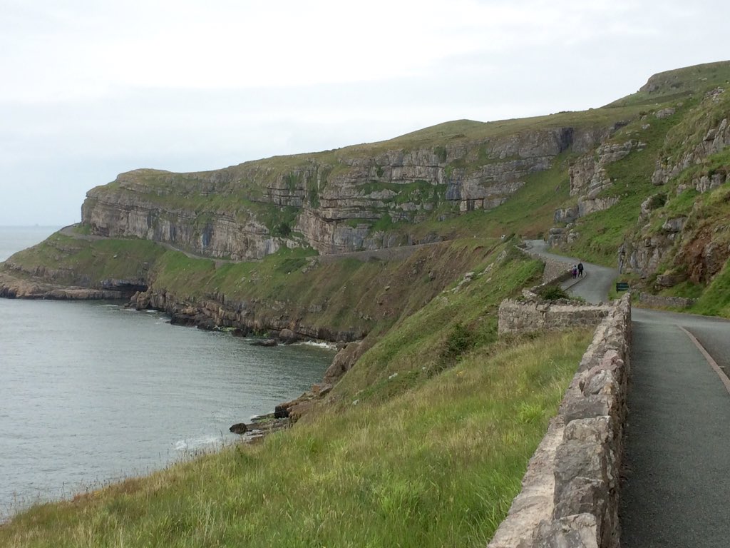 OfficialWRC's tweet image. The first stage of @WalesRallyGB WRC TV recce is complete. SS18 - Great Orme. Beautiful scenery but a tricky road.