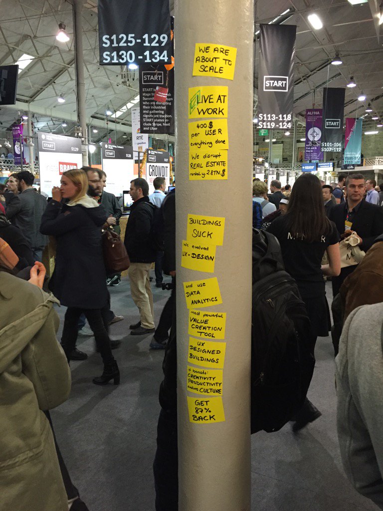 startliveatwork's tweet photo. #pitchslapping on columns is best on #websummit get a #pioneerkit on @kickstarter https://t.co/ys0pCTtNhu