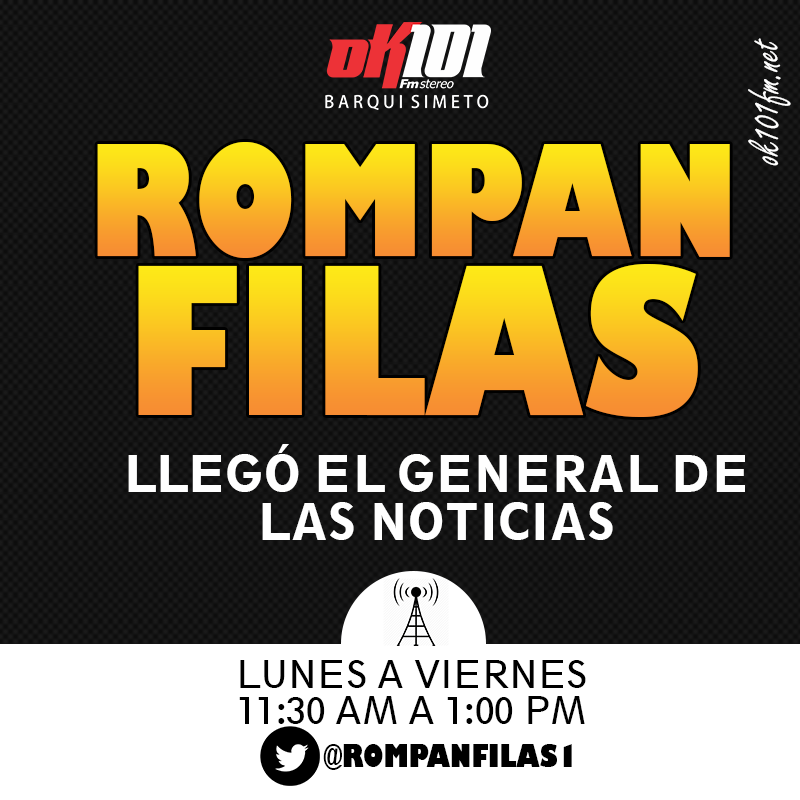 OK101FM's tweet photo. ¡En minutos! El Dr. Eduardo Lapi desde el exilio, conversará con Orión Oviedo en Rompan Filas | @RompanFilas1 https://t.co/iLxgla0zZO