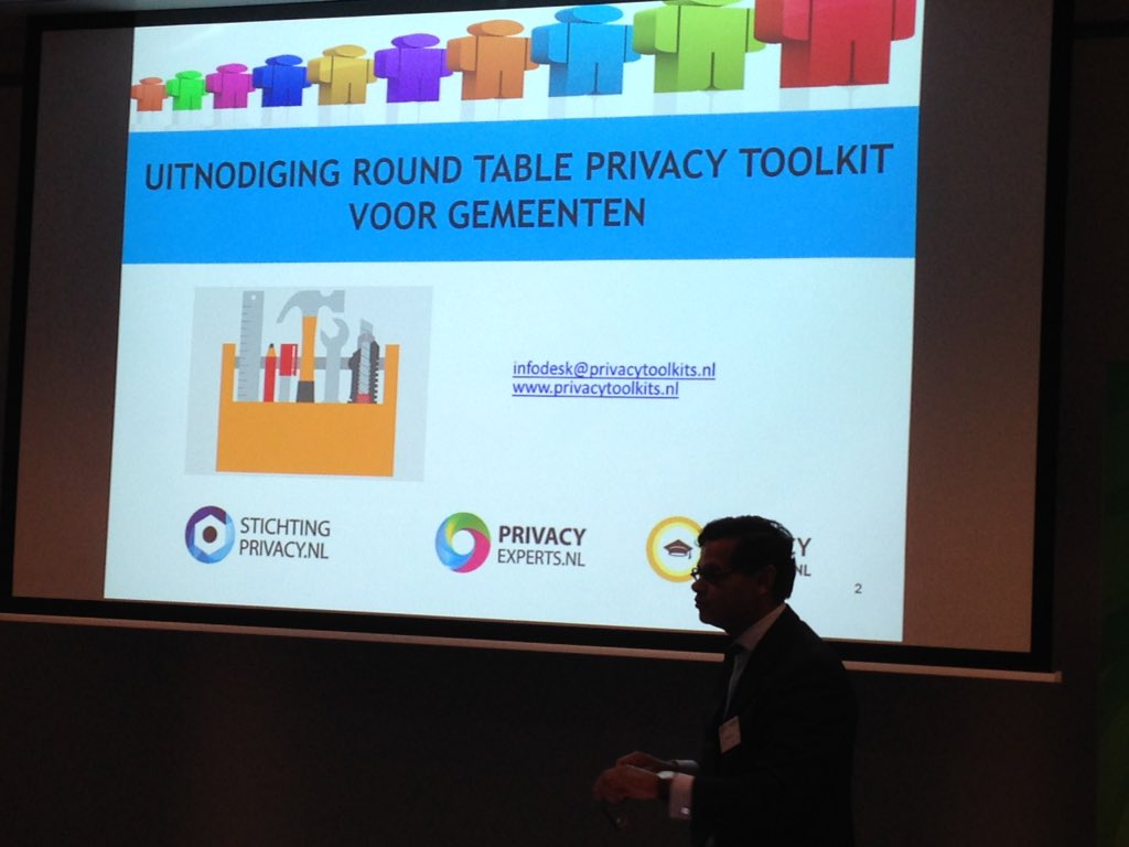 Privacy_NL's tweet photo. Oproep van voorzitter Romeo Kadir: 'Wie wil meedenken over een #privacy toolkit voor #gemeenten?' https://t.co/2oo8bCqLDY