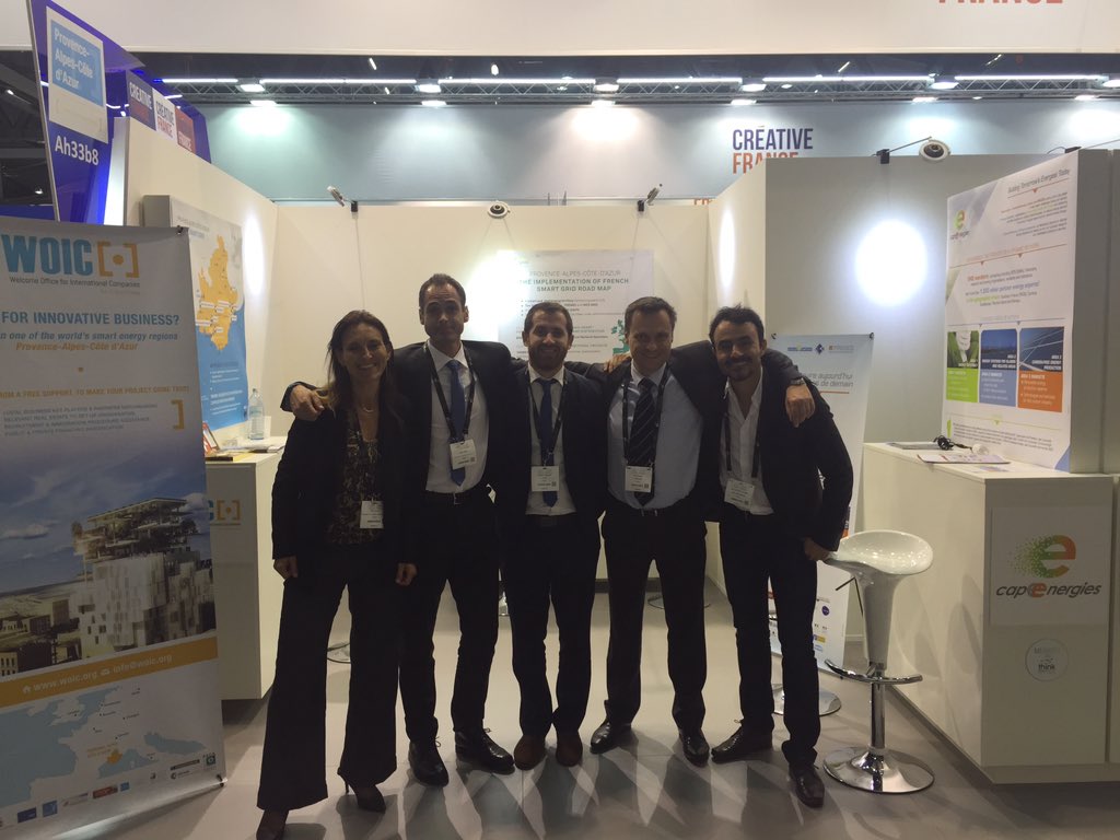 cdary's tweet photo. @TeamCotedAzur @WOICPACA @Capenergies @GridPocket @CEACadarache leading french smartgrid region @EUW_live #EUW2015 https://t.co/iD82x9zWZV